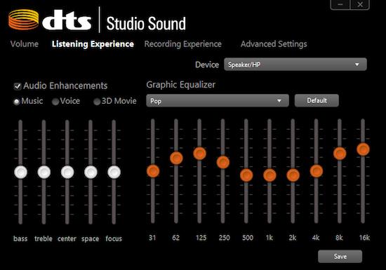 Ce este sunetul DTS Studio?