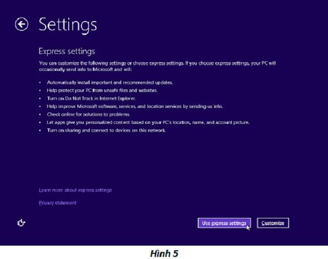 Instrucțiuni pentru conectarea la Windows 8.1 pentru prima dată