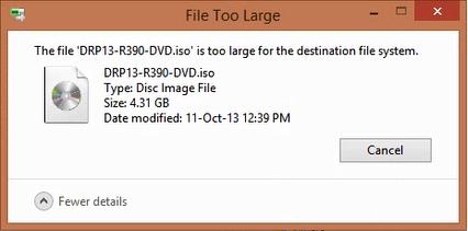 Beheben Sie den Fehler, dass große Dateien von 4G nicht auf die USB-Festplatte kopiert werden können