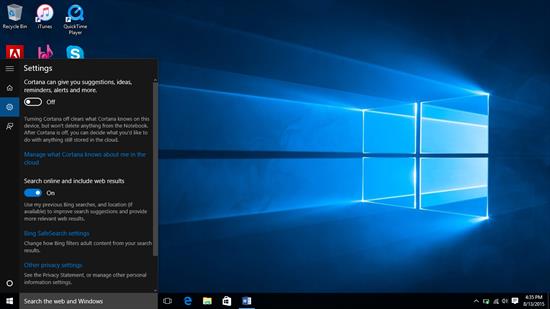Instrucțiuni pentru a activa funcția de asistent virtual Cortana pe Windows 10