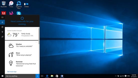 在 Windows 10 上啟用 Cortana 虛擬助手功能的說明