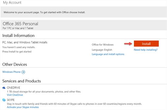 Anleitung zum Aktivieren von MS Office 365 auf einem urheberrechtlich geschützten Windows-Rechner