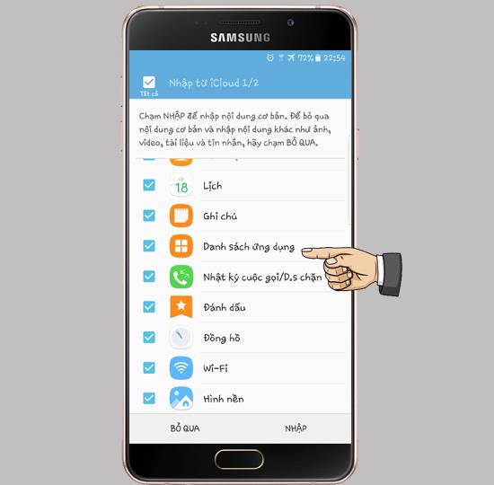 Guide to transfer data from iPhone to Samsung Galaxy phone