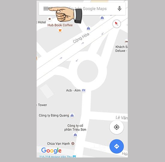 在智能手機上使用 Google 地圖跟踪交通擁堵情況的說明