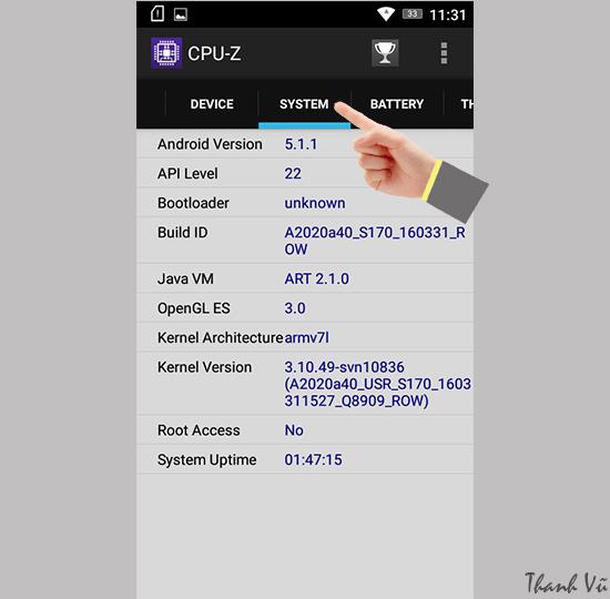 聯想A2020 CPU-Z測試說明