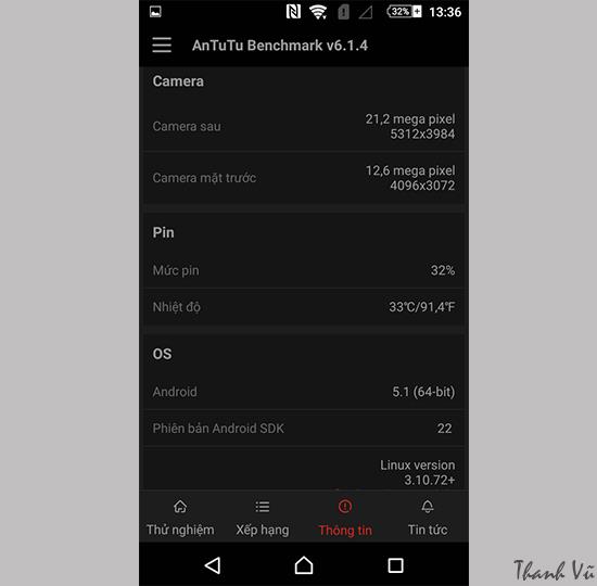 Instrucțiuni pentru testarea Antutu Benchmark pe Sony Xperia M5 Single Sim