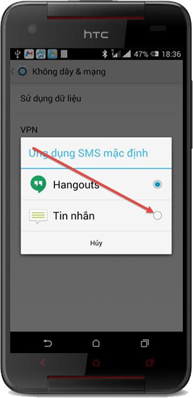 Warum öffnen Android-Smartphones Nachrichten mit der Hangouts App?