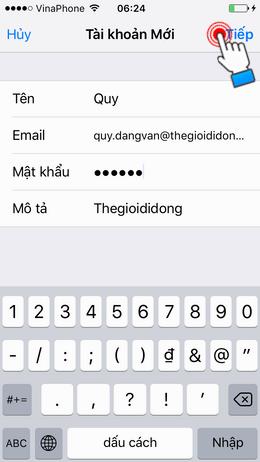 Configure to receive and send email on iPhone