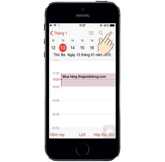 Gunakan peringatan kalendar pada iPhone 5S