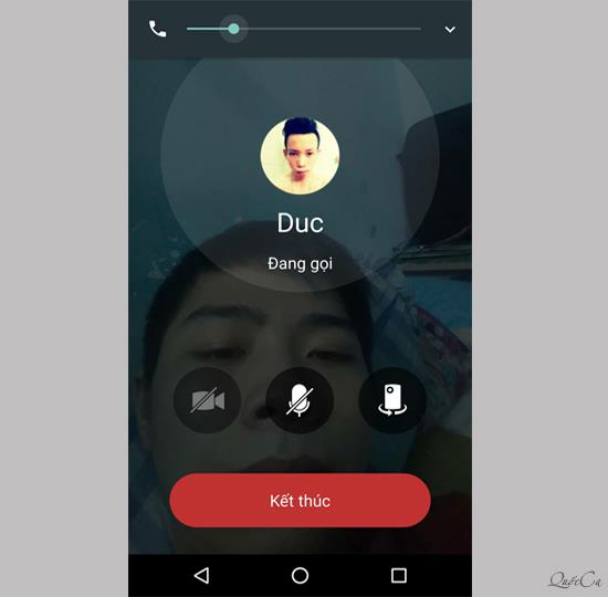 Video call Zalo call on Android