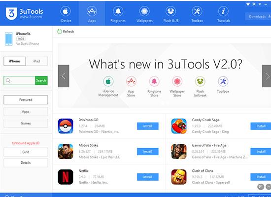 3uTools ابزار مدیریت آیفون رایگان