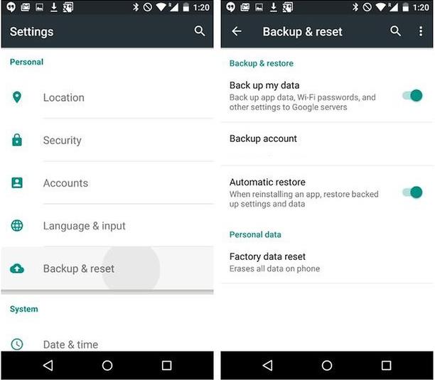 Anleitung zum Sichern von Daten auf Android-Telefonen