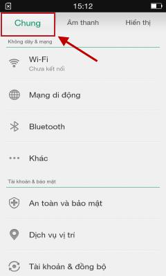 Tetapan siaran Wi-Fi pada telefon Oppo Neo 5.