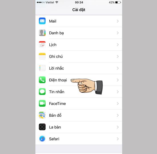 Turn off call notifications on iPhone 6s