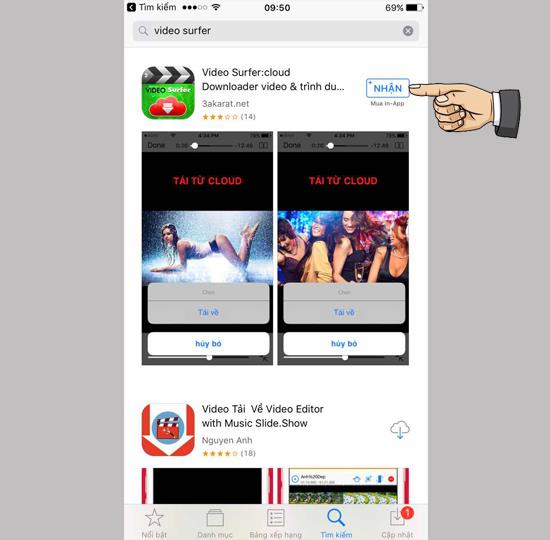 Aplikasi pengunduh video untuk iPhone