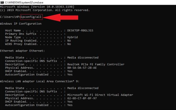 How to use ipconfig command to refresh, reset IP address for the computer