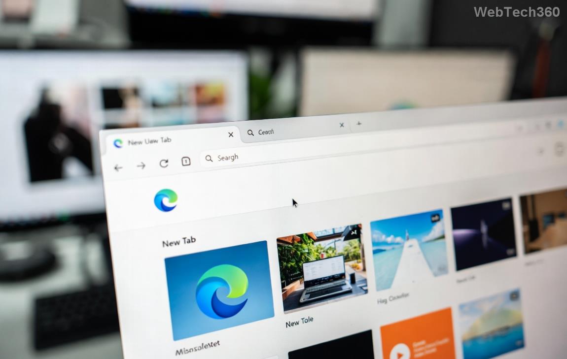 Microsoft Edge backup overview showing bookmarks and sync options