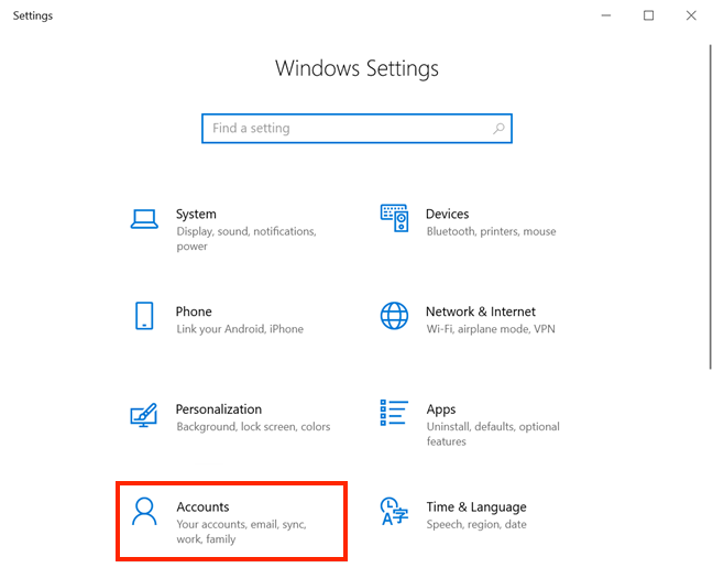 How to switch to a Windows 10 local account from a Microsoft one