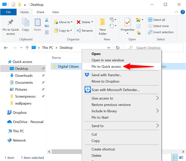 4 ways to pin items to Quick access in File Explorer