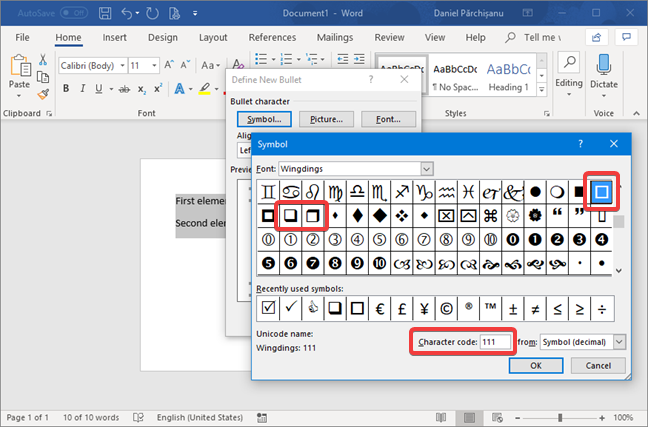 Create checklists with check boxes, and how to edit them, in Microsoft Word