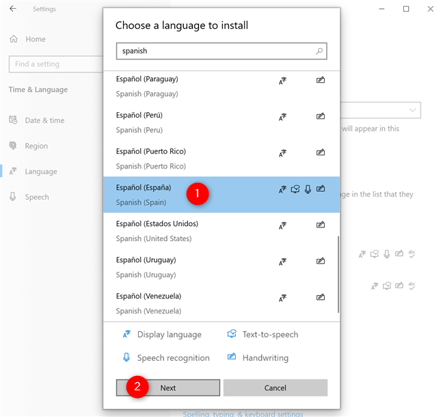 How to change the keyboard language on Windows 10