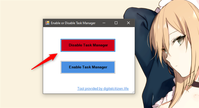 How disable the Task Manager in Windows 10