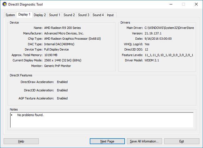 How to troubleshoot problems with the DirectX Diagnostic Tool