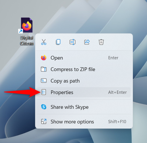 How to change a shortcut icon in Windows 11 and Windows 10