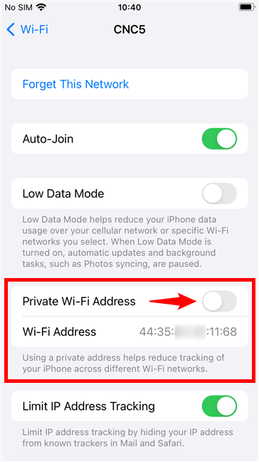How to find and change the MAC address on your iPhone (or iPad)