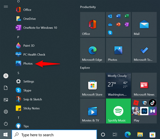 How to open Photos in Windows 10 and Windows 11 (10 ways)