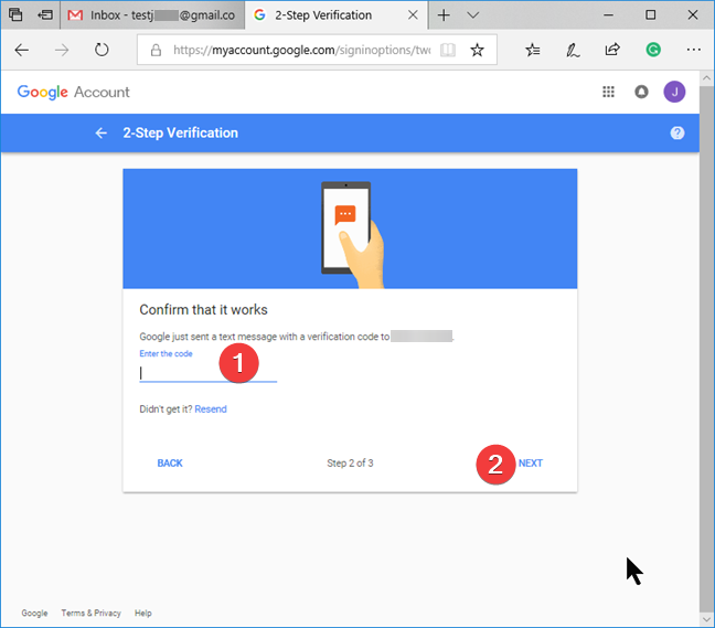 How to enable or disable 2-step verification for your Google account