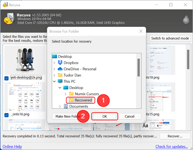 How to recover deleted files with Recuva (from SSD, HDD, USB stick, etc.)