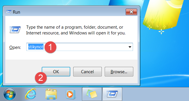 10 ways to start Sticky Notes in Windows (all versions)