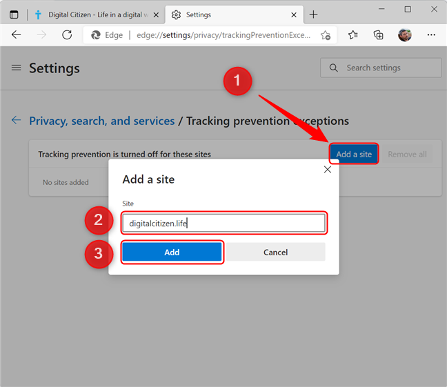 How to use Tracking prevention in Microsoft Edge