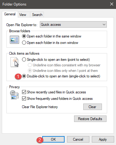 5 ways to double-click with a single click in Windows