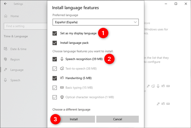 2 ways to change the language used by Cortana in Windows 10