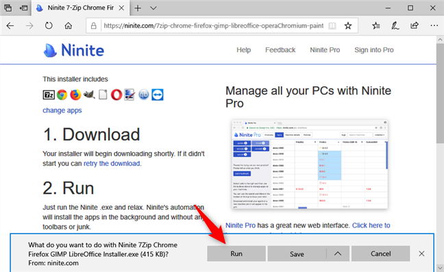 How to install apps and update them, with Ninite, adware-free