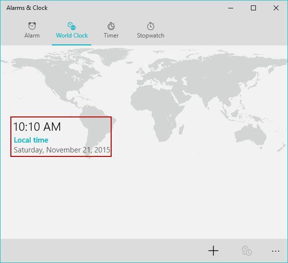 How to view the time in multiple countries, in Windows 10