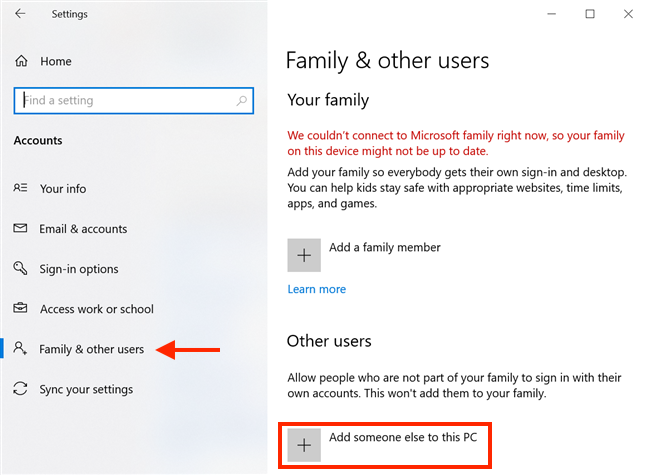 6 ways to add a local (non-Microsoft) user to Windows 10