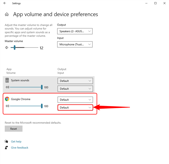 How to set the default microphone in Windows 10