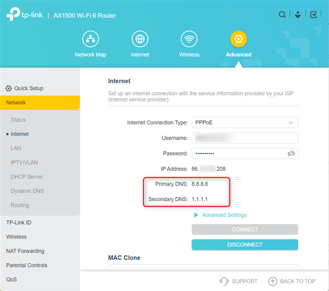 How to find and change the DNS settings on your TP-Link Wi-Fi 6 router