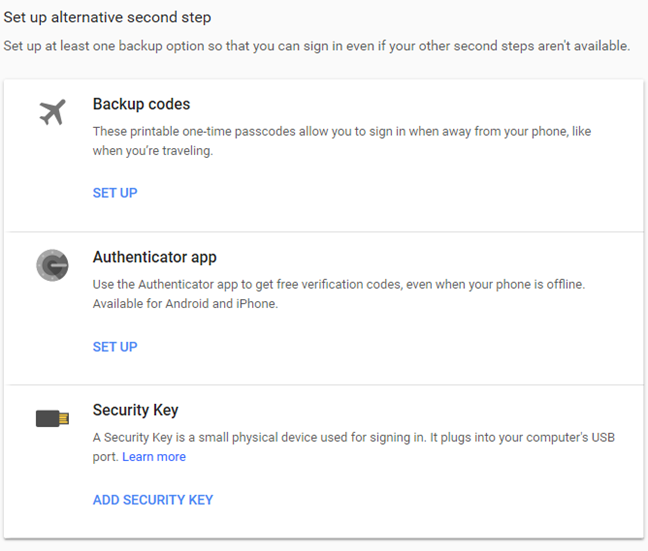 How to enable or disable 2-step verification for your Google account