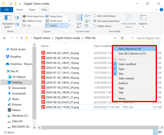 How to sort, group, and filter files & folders in Windows 10s File Explorer