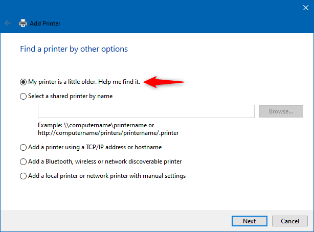 How to add a local printer on your Windows 10 computer, using a USB cable