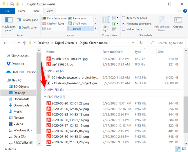 How to sort, group, and filter files & folders in Windows 10s File Explorer