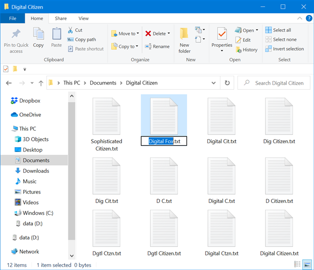 How to rename all files in a folder in Windows 10