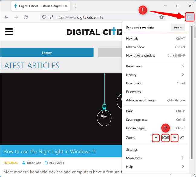 How to zoom in and zoom out in your web browser