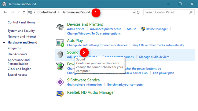 How to change default sound devices in Windows 10 (playback and recording)