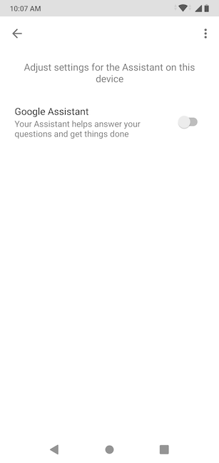 How to disable Google Assistant on Android