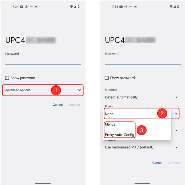 How to set an Android proxy server for Wi-Fi networks